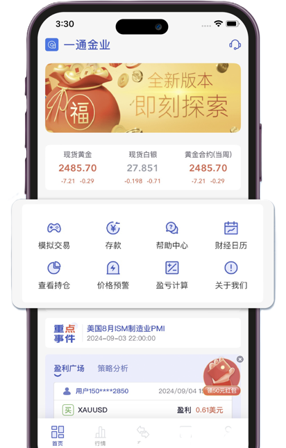 伦敦金合约规格,现货黄金交易合约,贵金属交易产品参数,XAUUSD合约 - 一通金业行情交易软件